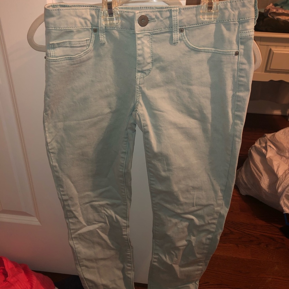 Light turquoise jeans